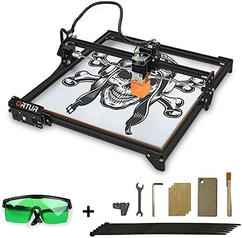 Ortur OLM2 Laser Engraver, machine de découpe CNC améliorée, 20 W, torche laser fixe, 130 x 150 mm, convient pour le vinyle et le cuir en bois (LU2-4)