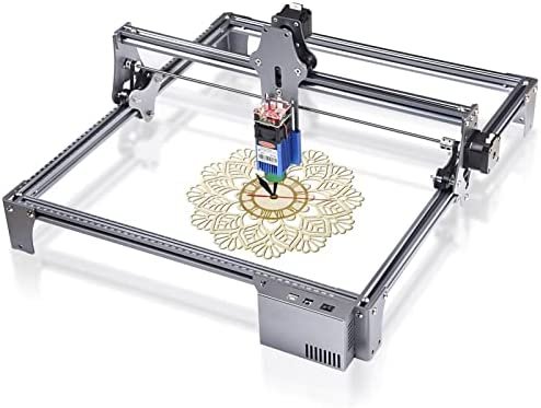 BuyWeek Graveur Laser, Machine de Découpe Gravure Laser S6 Pro Découpeur Laser à Structure Métallique Complète pour Bois Métal, Zone de Gravure 410x420mm(Prise européenne)