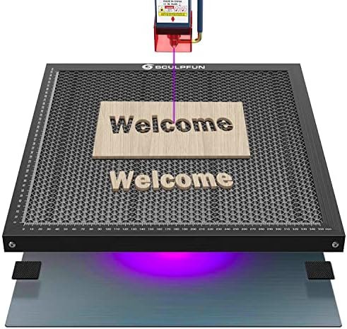SCULPFUN Table de travail nid d’abeille pour machine à gravure laser CO2 pour S9 S10 S6 A10 X7 A5 Pro Taille du produit 400 x 400 x 22 mm